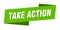 take action banner template. take action ribbon label.