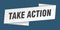 take action banner template. take action ribbon label.