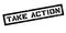 Take Action rubber stamp