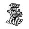 Take my hand not life. Hand lettering typography poster.