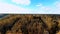 Take off. Ruins of Turaida castle on springtime, Sigulda, Latvia