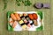 Take out assorted sushi platter