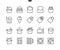 Take Out UI Pixel Perfect Well-crafted Vector Thin Line Icons 48x48 Ready for 24x24 Grid for Web Graphics and Apps with