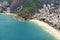 Take a vacation in paradise. Aerial shot of an urban coastline in the tropics.