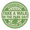 Take a Walk in the Park Day stamp