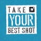 Take You Best Shot poster. With textured background