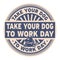 Take Your Dog to Work Day stamp