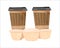 Takeaway coffee cups in cardboard container or cup holder