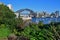 Taken from man made Wendy Secret Garden, view of Sydney Harbour Bridge and Luna Park Sydney