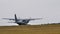 Takeoff of the CASA IPTN CN-235 of French Air Force from Evreux Air Base France