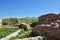 Takht-e Soleiman Ruins , UNESCO world heritage site in Takab , Iran