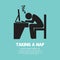 Taking a Nap Graphic Symbol