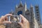 Taking picture of cathedral in Siena Italy