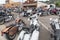 Taking a ride down Main Street in Sturgis, South Dakota, past thousands of parked motorcycles.