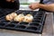 Takoyaki, ball-shaped Japanese snack