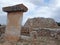 Talaiot de Trepuco megalithic t-shaped Taula monument iin Menorca Spain