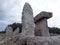 Talaiot de Trepuco megalithic t-shaped Taula monument in sunny day it Menorca SpainTalaiot de Trepuco megalithic t-shaped Taula