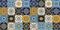 Talavera pattern. Indian patchwork. Azulejos portugal. Turkish ornament. Moroccan tile mosaic