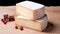 Taleggio cheese: thin, pinkish rind encases a luscious, pungent interior with a meaty earthy flavor