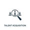 Talent Acquisition icon. Monochrome simple Talent Development icon for templates, web design and infographics