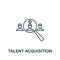 Talent Acquisition icon. Monochrome simple Talent Development icon for templates, web design and infographics