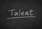 Talent concept word