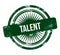 talent - green grunge stamp