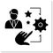 Talent management glyph icon