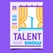 Talent Show Creative Promotional Banner Vector