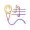 Talent for singing gradient linear vector icon