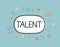 Talent word concept