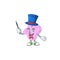 Talented tetracoccus Magician cartoon character design style