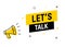 Talk bubble banner sign vector icon concept. Dialogue discussion chat poster