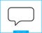 Talk bubble speech icon. Blank empty bubbles vector design elements. Chat on line symbol template. Dialogue balloon sticker