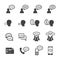 Talk icon set