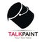 Talk paint logo concept
