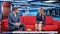 Talk Show TV Program: Two Professional Presenters Talk, Discuss News, Politics, Science, Gossip