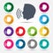 Talk or speak icons