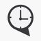 Talk time icon vector