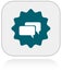 Talk to us. Live chat symbol with speech bubbles