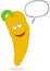 Talkative carrot cartoon