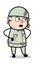 Talking Style - Cute Army Man Cartoon Soldier Vector Illustration