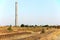 Tall abandoned chimney of an thermal power station