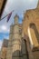 Tall belfry of the Church of Our Lady, Bruges, Belgium