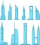 Tall building Business Skyscraper Antenna Tower icons