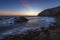 Tall Cliffs of Dana Point After Sunset