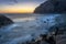 Tall Cliffs of Dana Point After Sunset