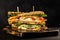 Tall club sandwich