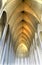 Tall Columns Ceiling Hallgrimskirkja Church Reykjavik Iceland