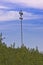 A tall communications tower